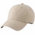 Baseballkappe Einheitsgröße Baumwolle Beige verstellbar mit gebogenem Schirm