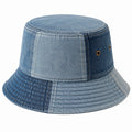 Bucket Hut Einheitsgröße aus Denim Blau mit Belüftungsösen
